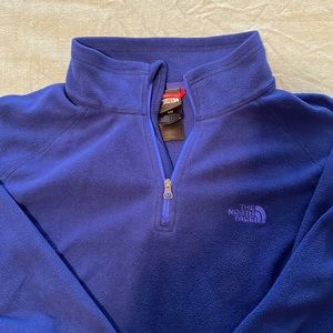 The North Face Women’s Blue 1/4 Zip Polartec Fleece Pullover Large